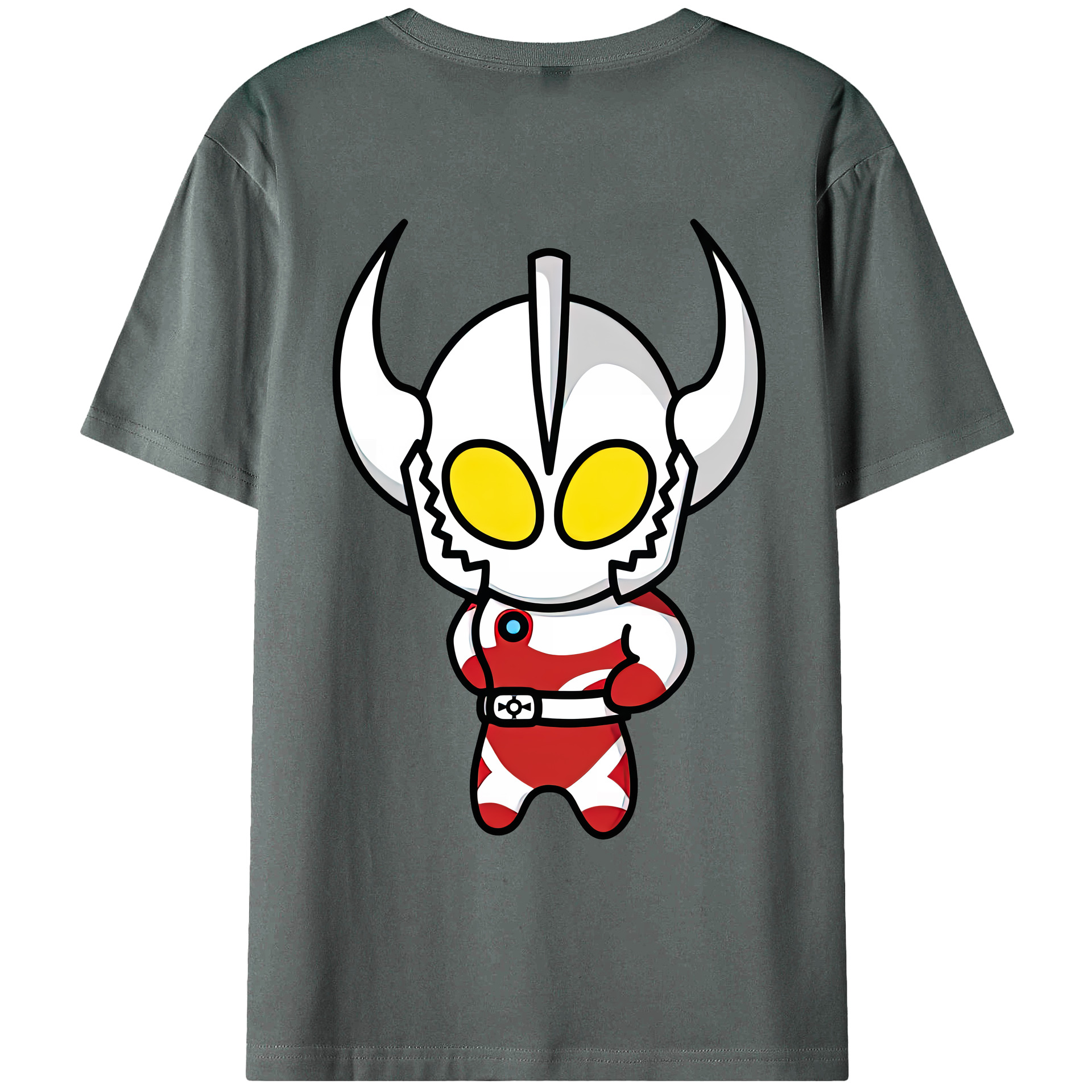 （画像用） ウルトラマン Ultraman 綿100％ メンズ半袖Tシャツ（バックプリント） 通気性
